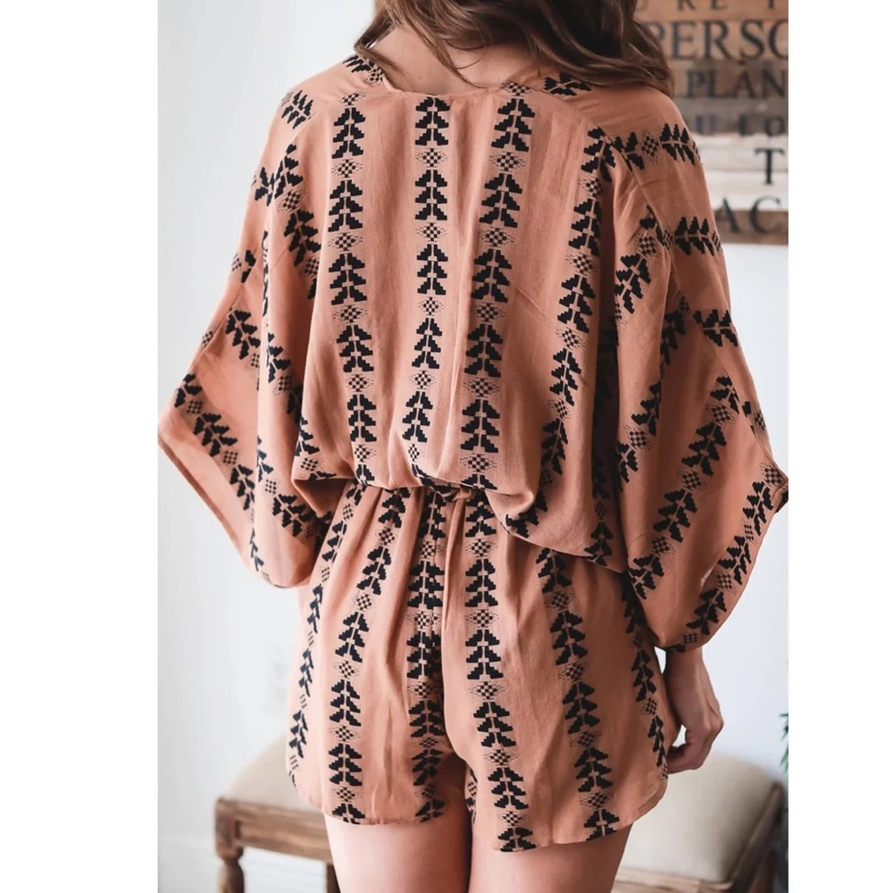 Aztec Print Romper - Picture 2 of 3